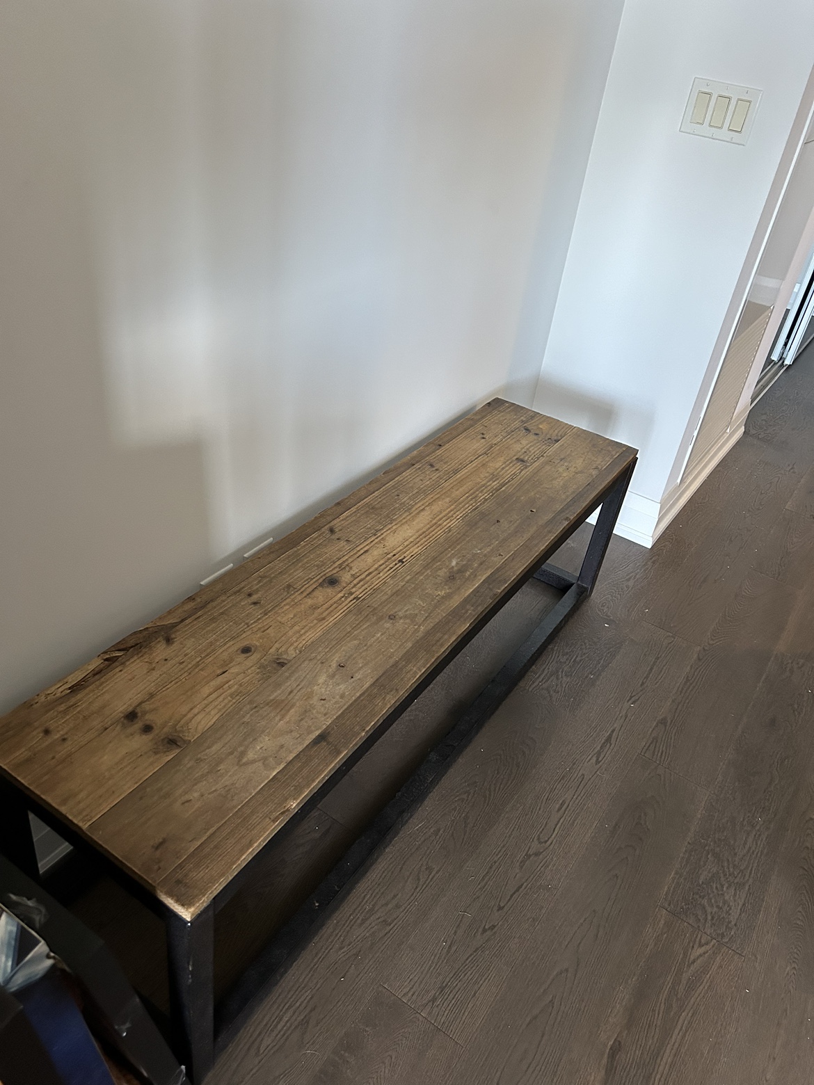 Wood and metal bench or coffee table image indicator(3)