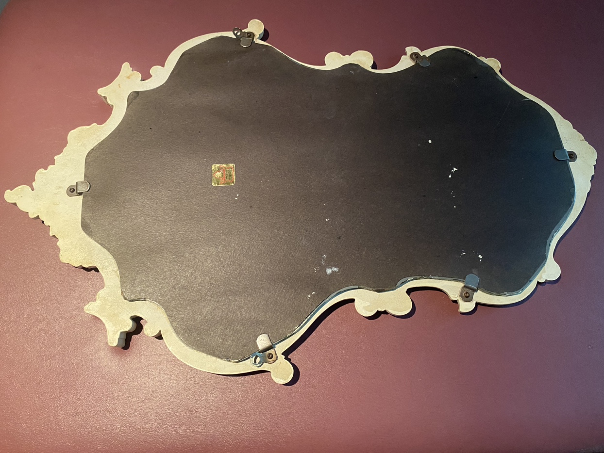 Vintage Italian Rococo Style Mirror Original Durwood Frame - photo 4