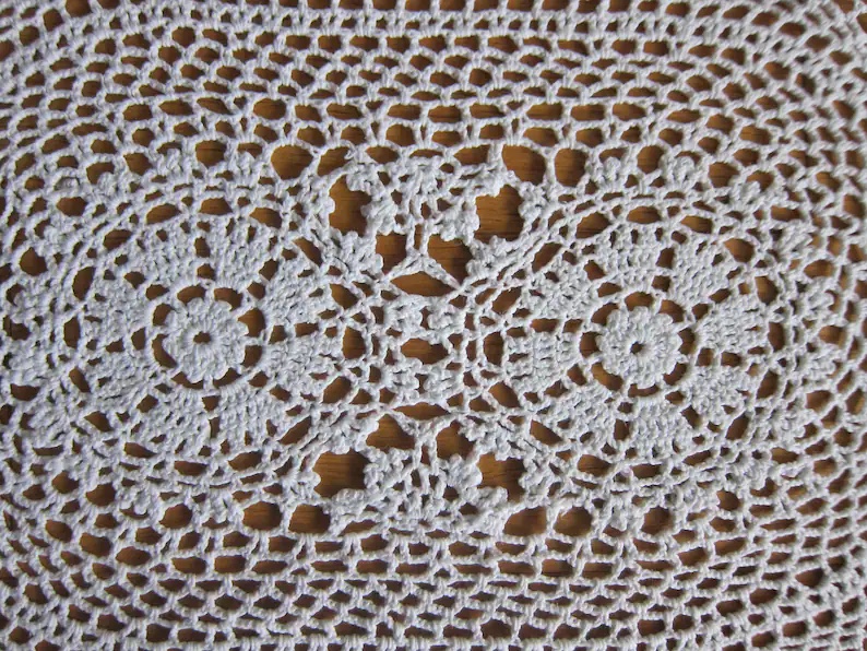 Oval lovely & beautiful 100% cotton crochet doilies - photo 4