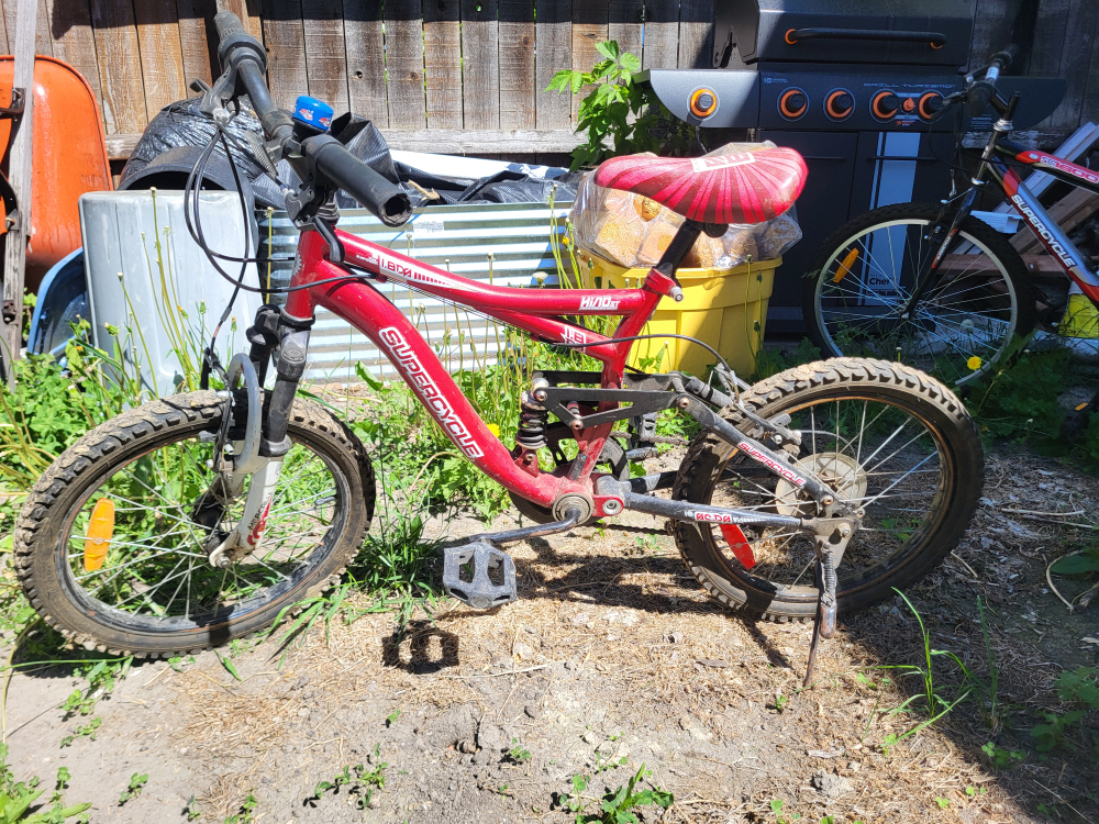 18" dual suspension Kids bike