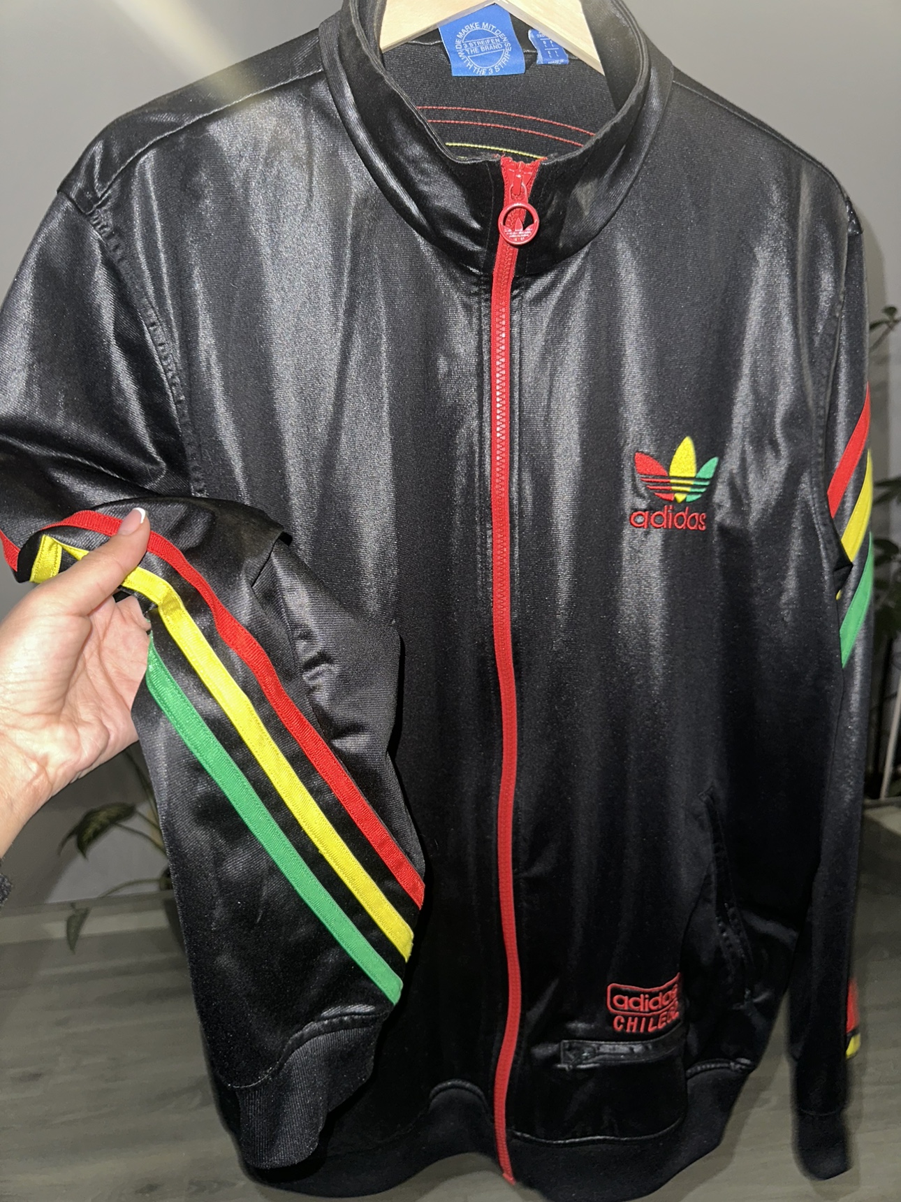 Adidas, Black Zip-Up Sweater - photo 2