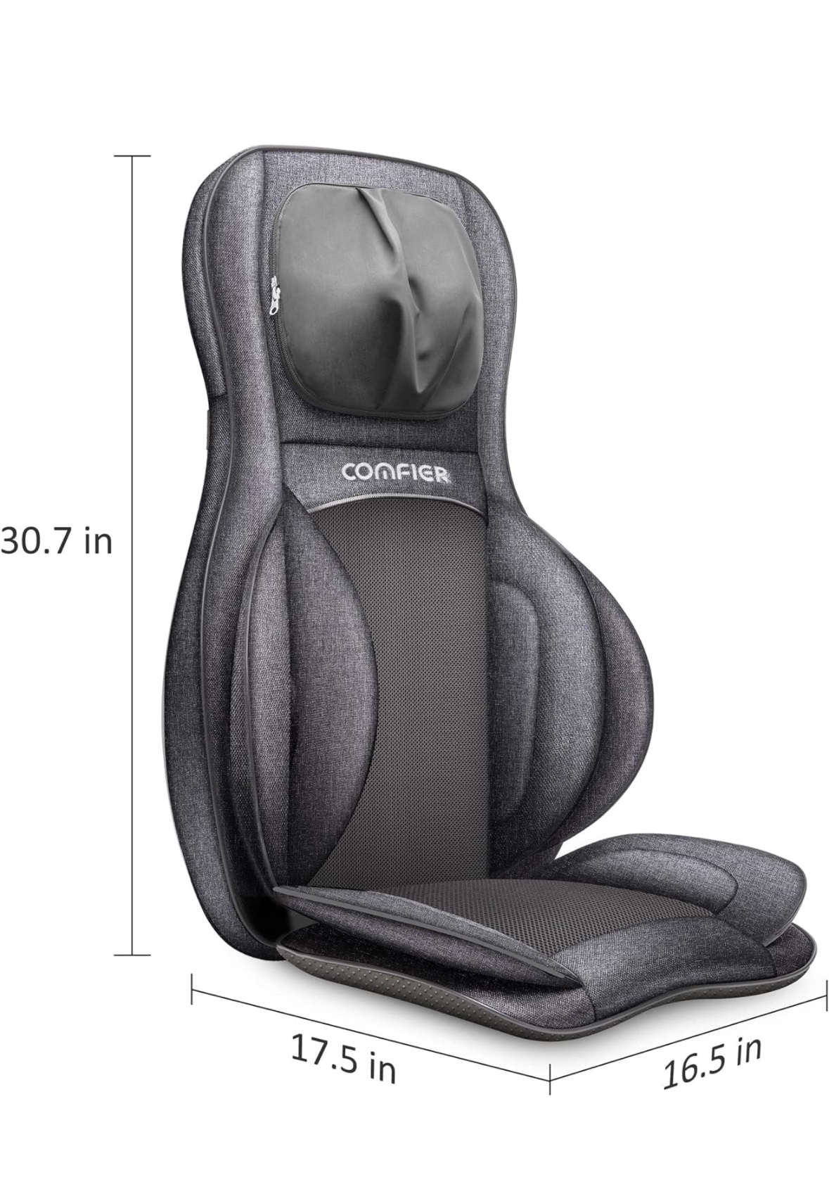 Neck and Back Massager with Heat. - photo 2