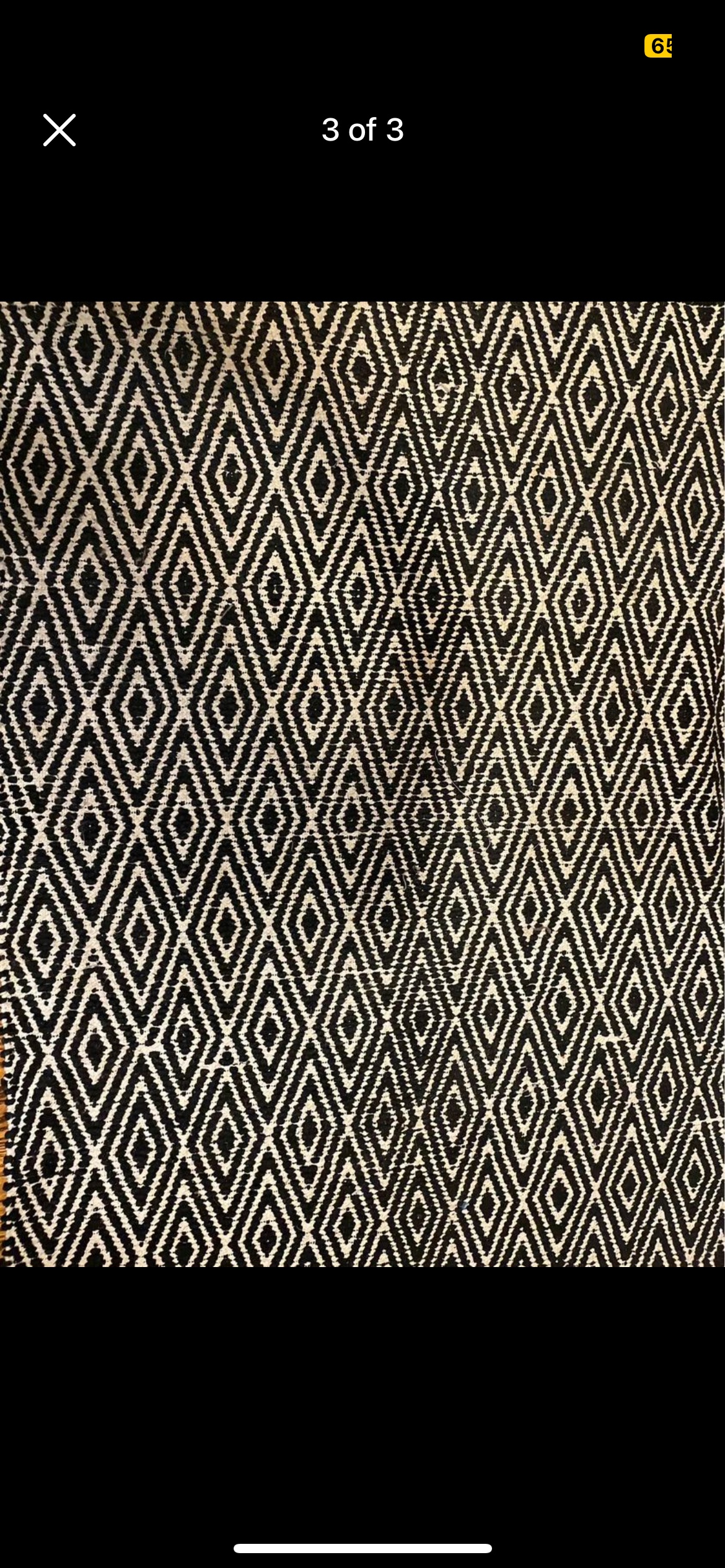 Matching Black and White Rug Set - photo 3