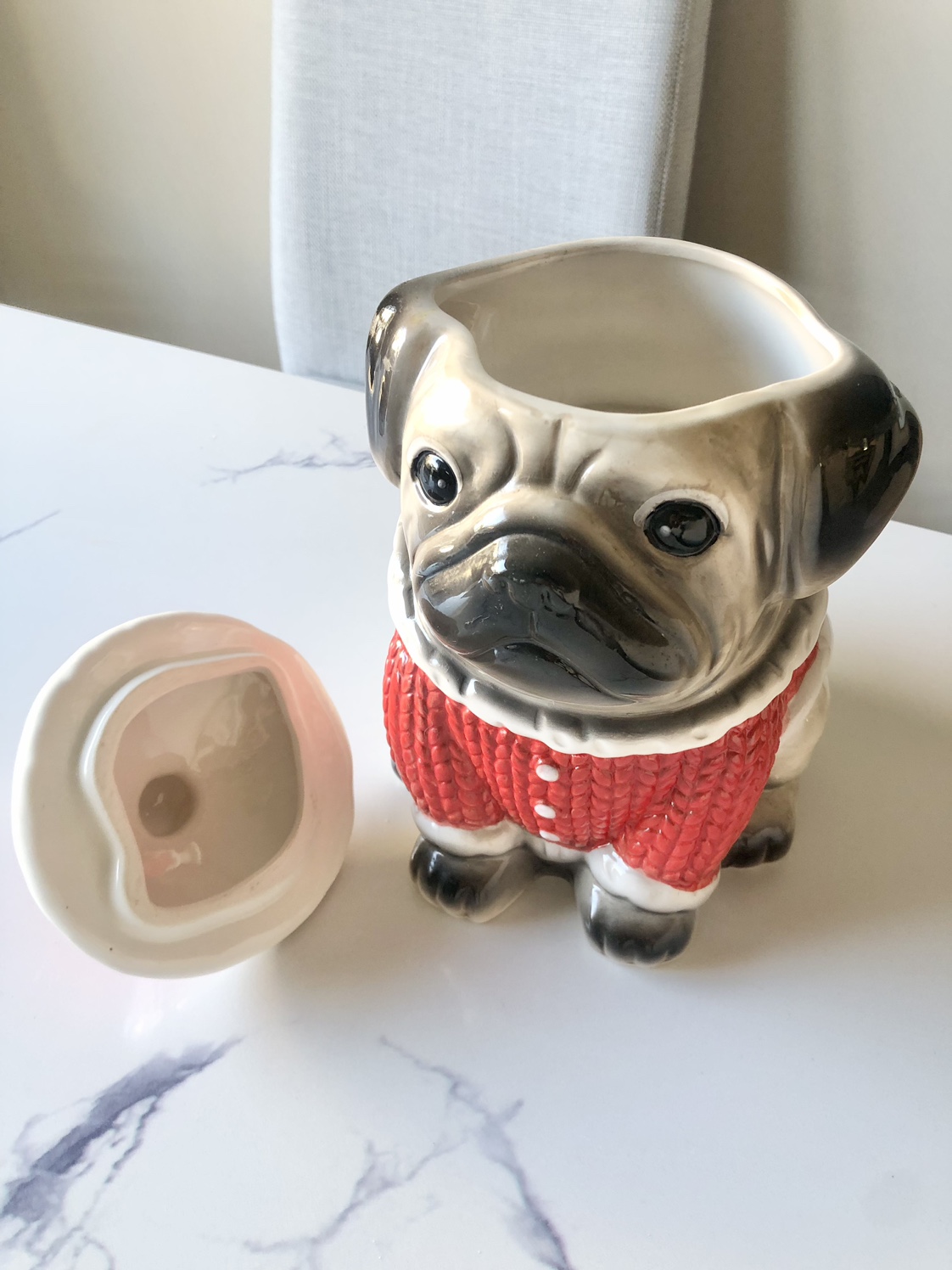 Holiday Time Pug Cookie Jar - photo 3