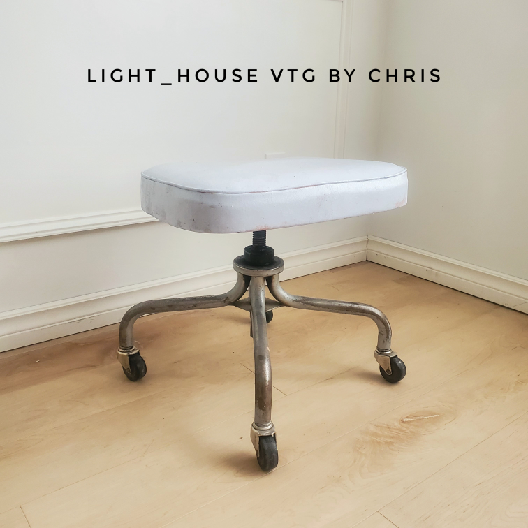 Charming Refinished VTG Medical Stool – Heavy Duty and Stylish
