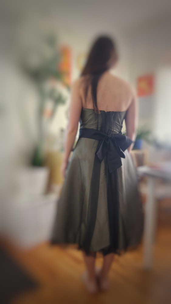 Olive green dress image indicator(9)