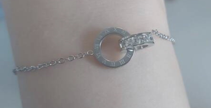 Rhinestone Decor Chain Bracelet image indicator(3)