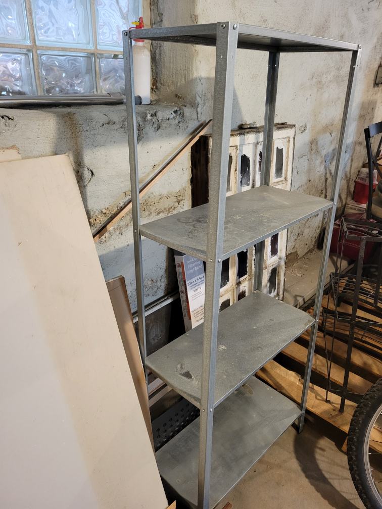 metal shelf