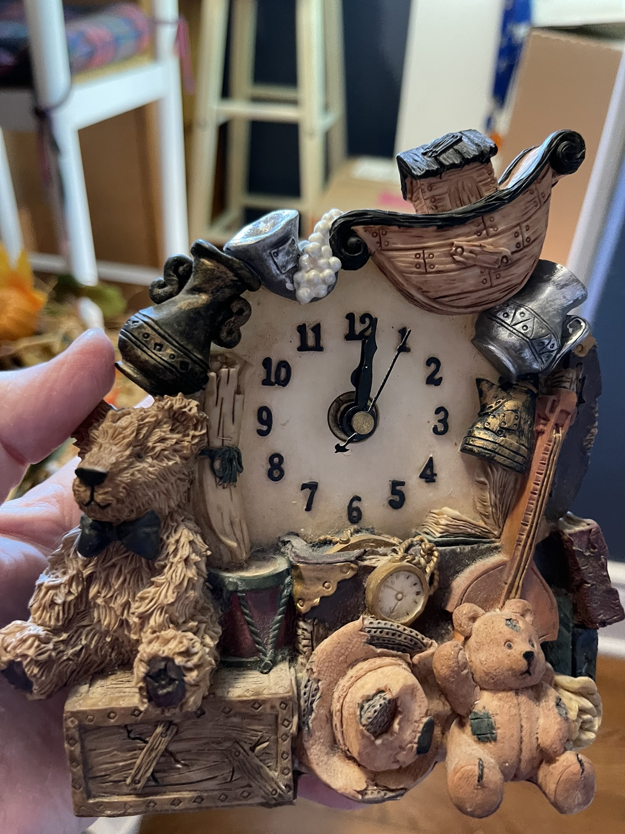 Decorative clock with Teddy Bears image indicator(2)