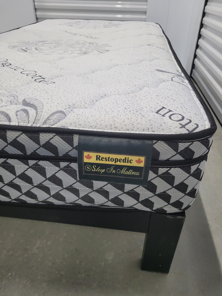 Organic Cotton Twin Mattress with platform bedframe - photo 4