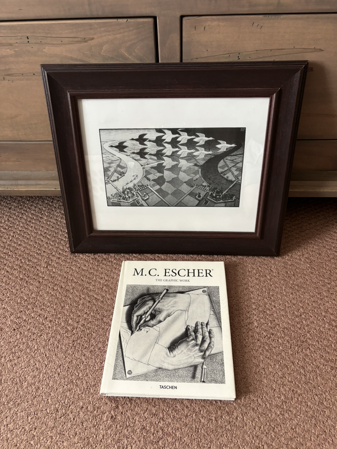 MC Escher Art print and book thumbnail