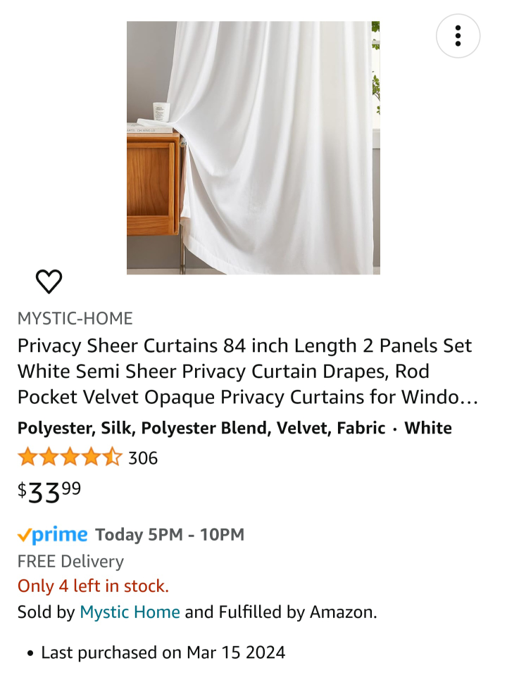 🌟Moving Sale 🌟 Opaque Sheer 2 - photo 2