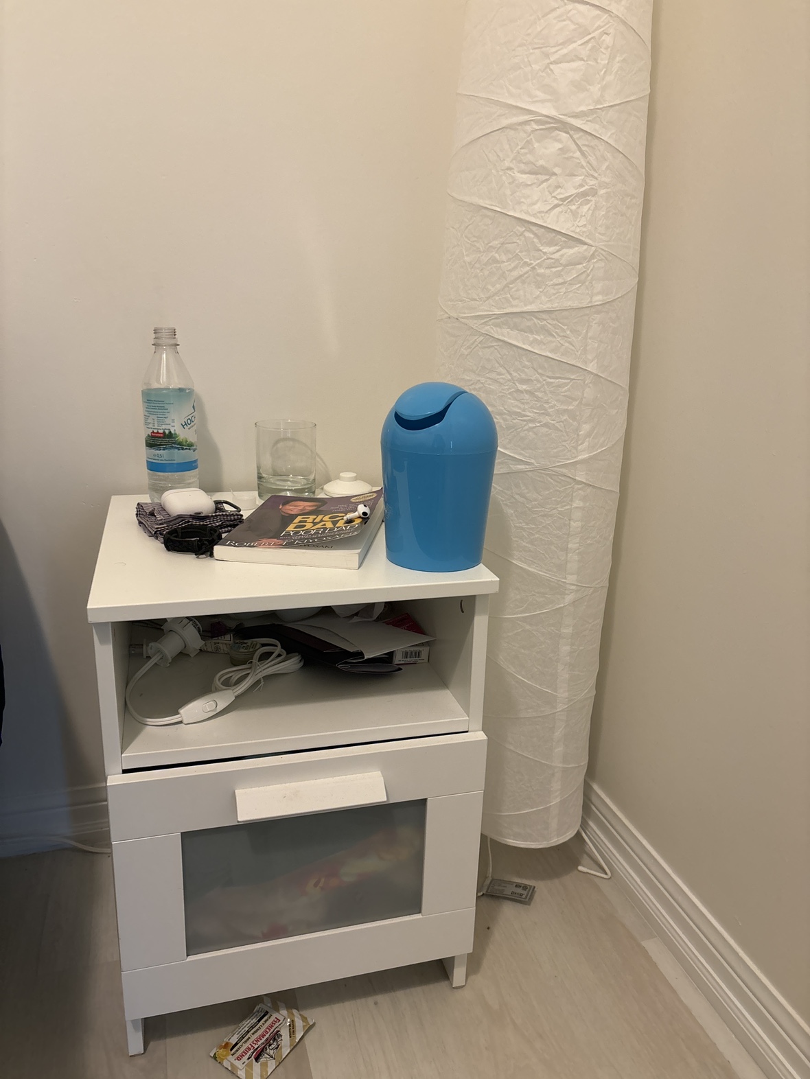 Ikea side table and lamp