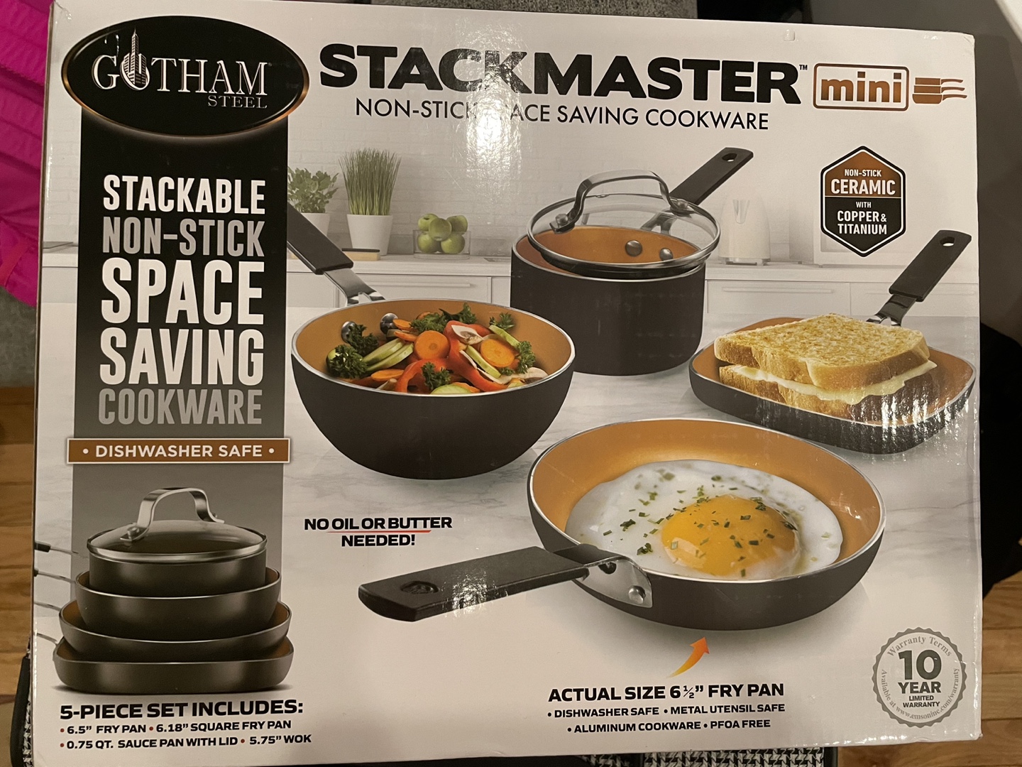 5 Piece Individual Size Cookware Set