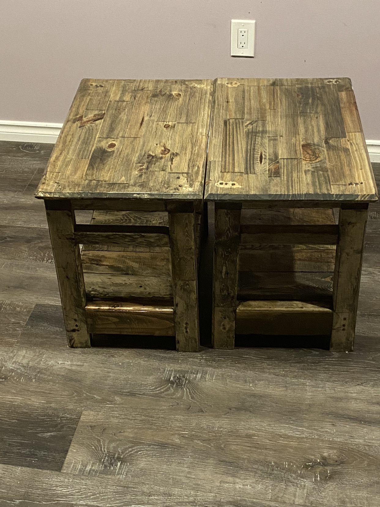 Custom made set of side tables - photo 2