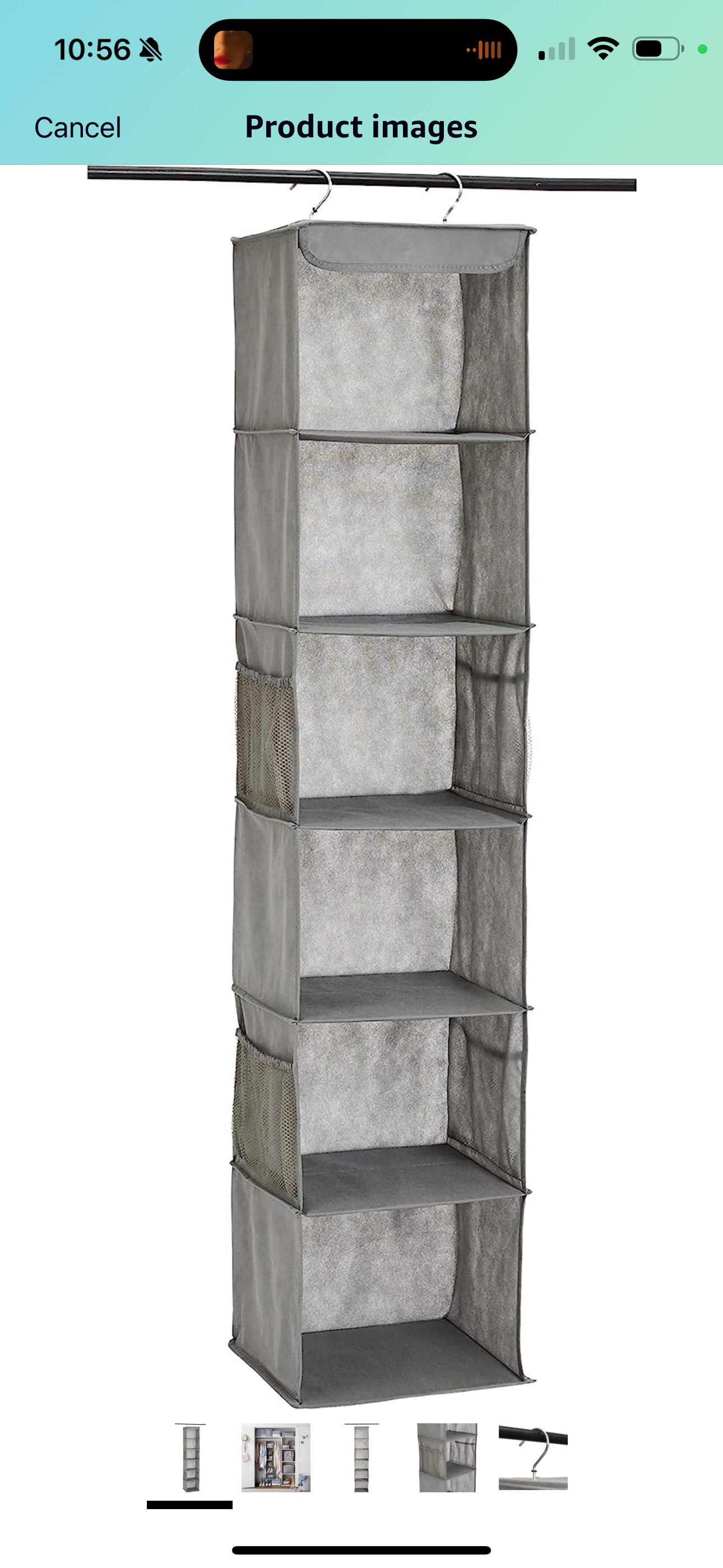 6-Tier Hanging Closet Shelf Organizer thumbnail