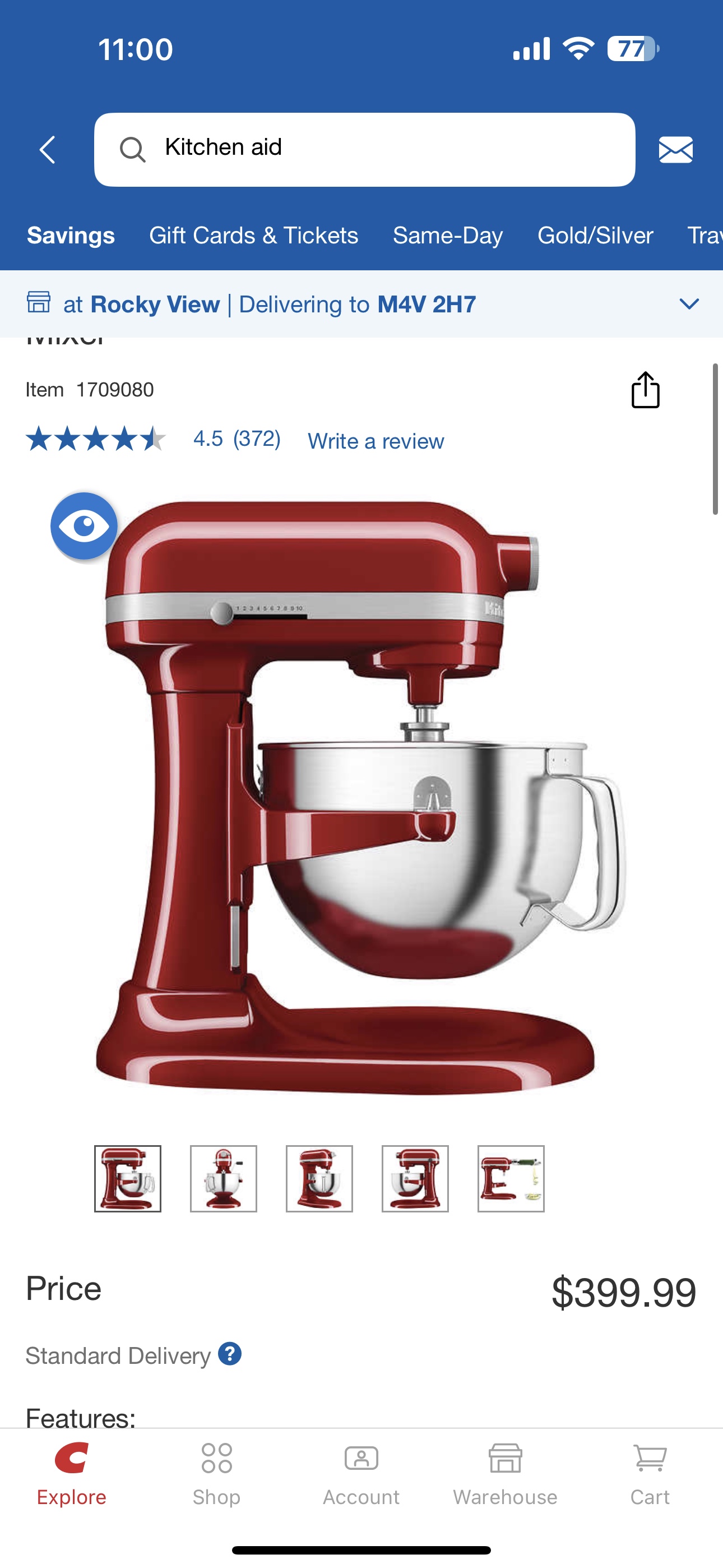 Red KitchenAid Stand Mixer - photo 4
