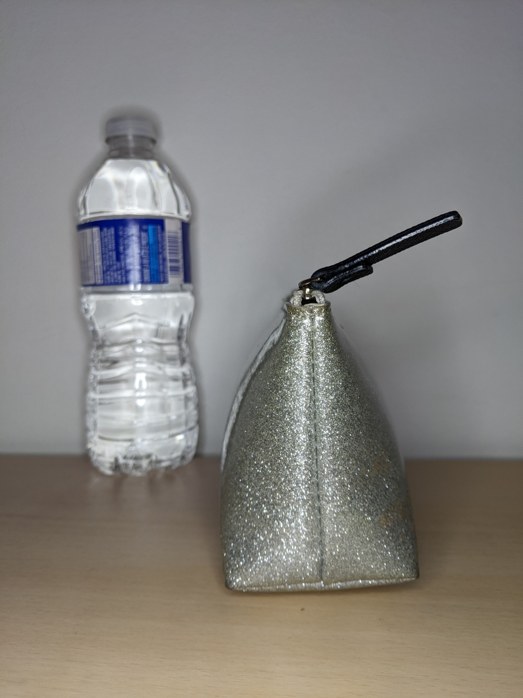 Kate Spade Mavis Street Gia Pouch Clutch Sparkle Silver Pouch image indicator(4)