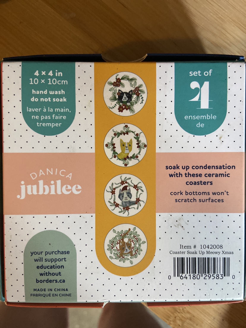 New in box coasters