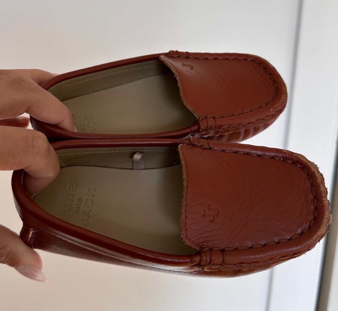Janie & Jack leather toddler loafers