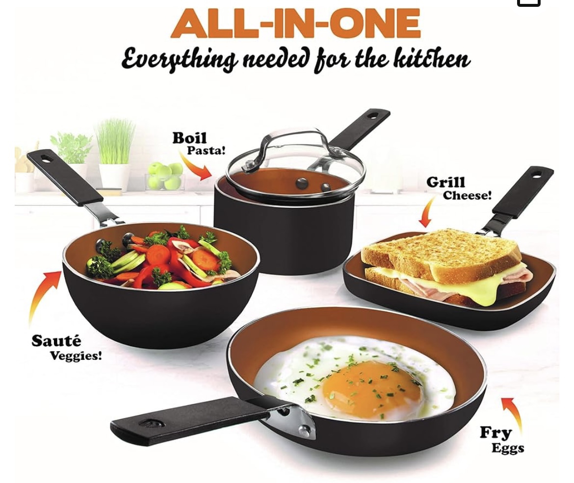 5 Piece Individual Size Cookware Set - photo 2
