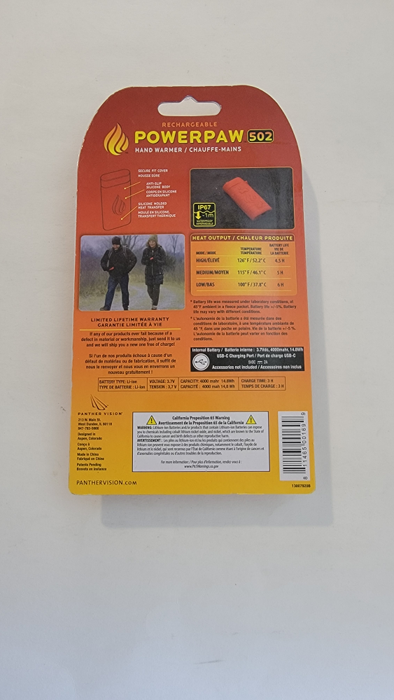 Rechargeable Hand Warmer IP67 Rated Waterproof Portable image indicator(2)