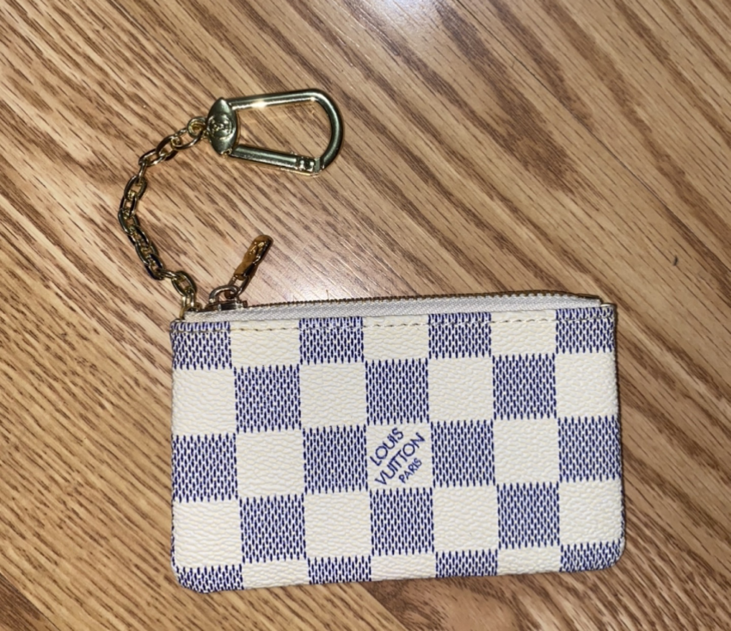 Faux Damier Azur Key Pouch - photo 2