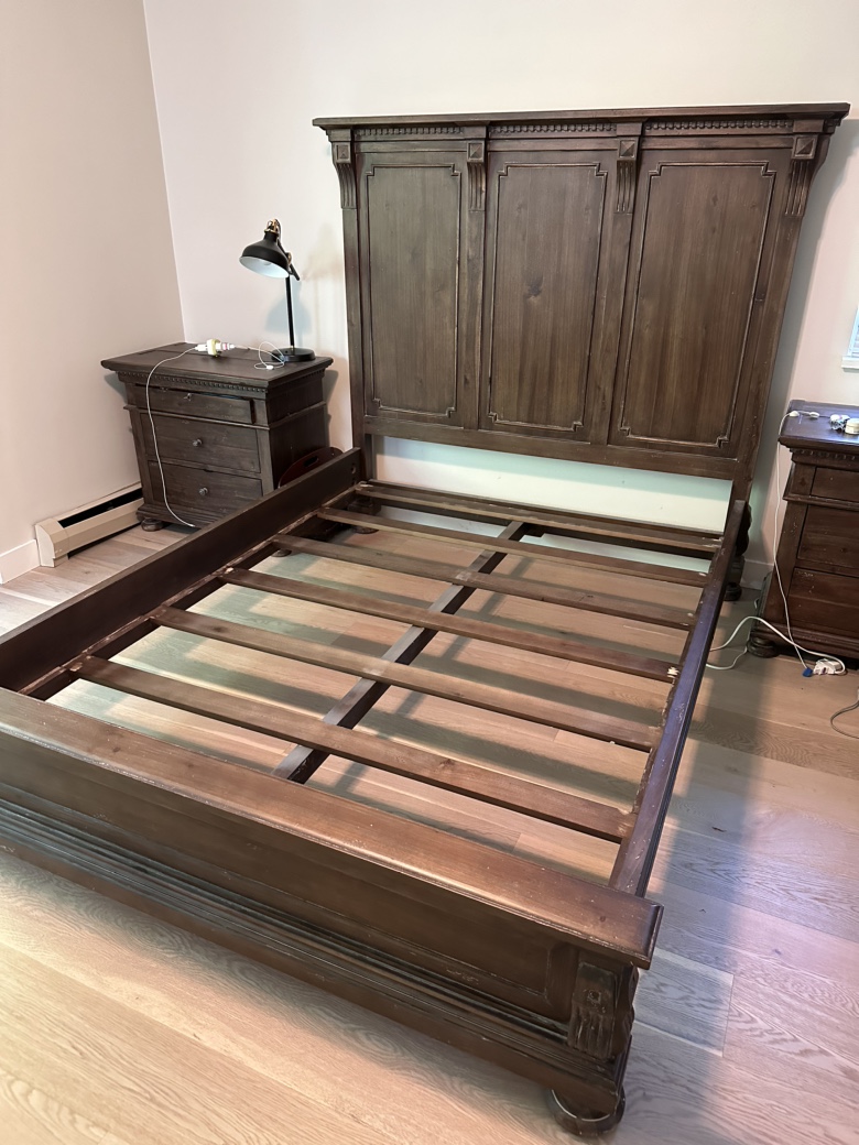 Restoration Hardware Solid Wood Queen Size Bed Frame