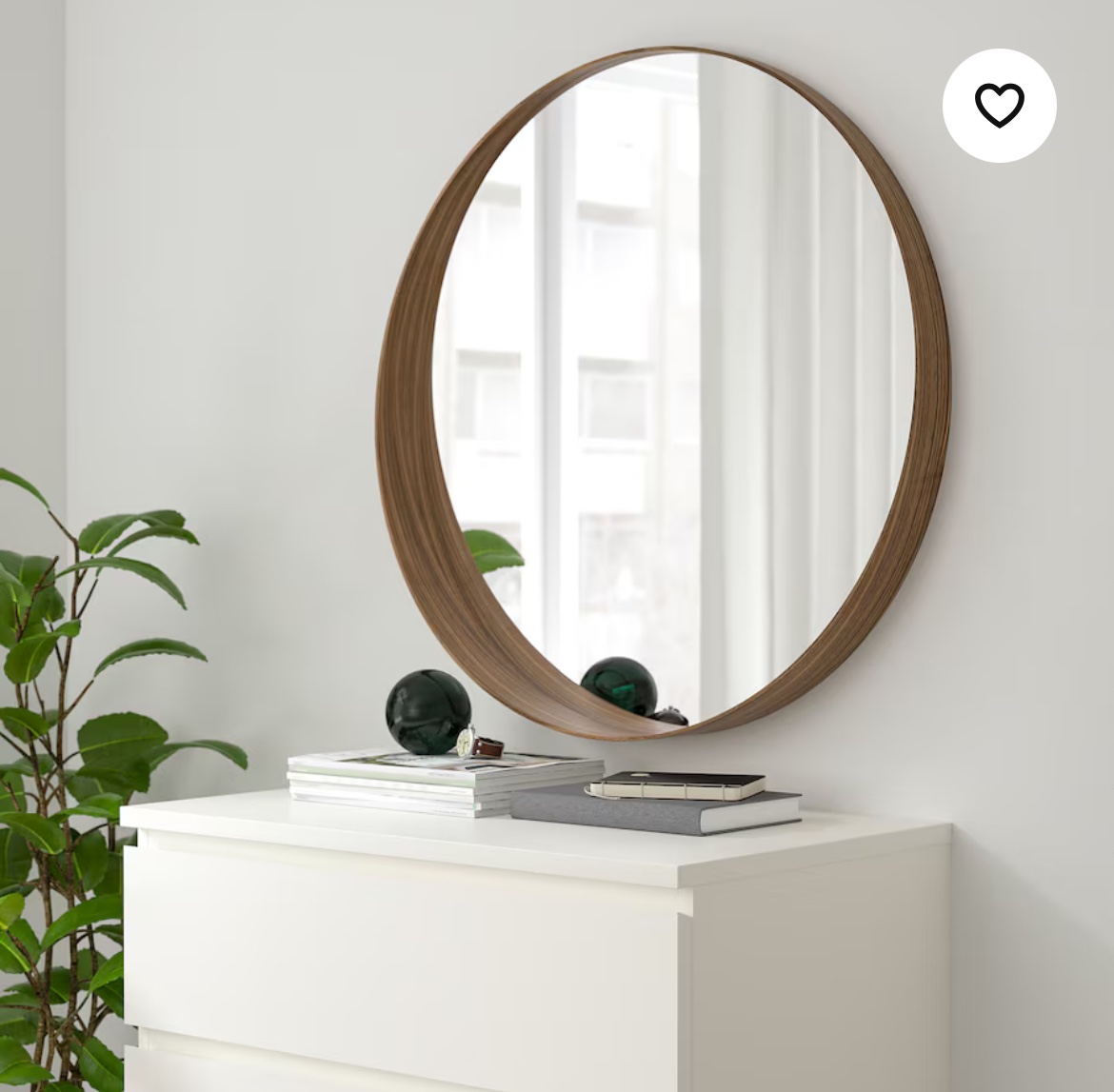 IKEA Stockholm Walnut Veneer Mirror 🧡