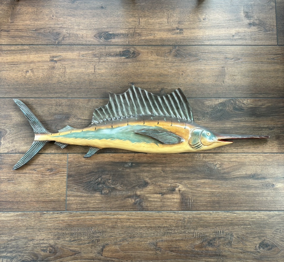 Large wall hanging sailfish replica decor thumbnail
