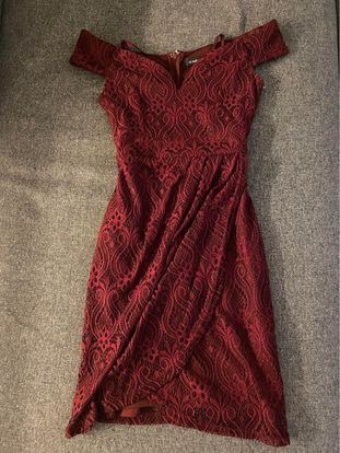 Burgundy Le Chateau Dress