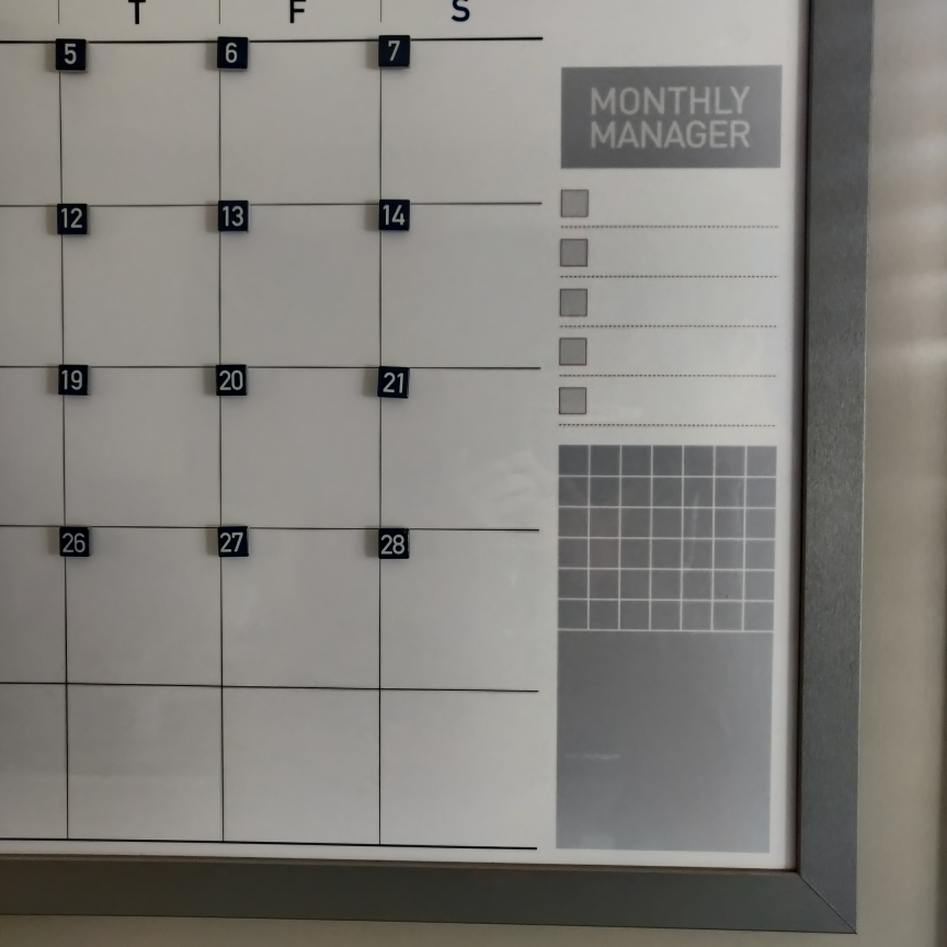 Monthly Planner Whiteboard / Dry Erase - photo 2