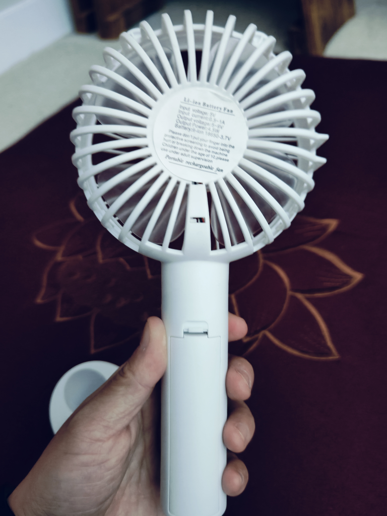 Brand New Portable Fan with USB Charge and Stand image indicator(3)
