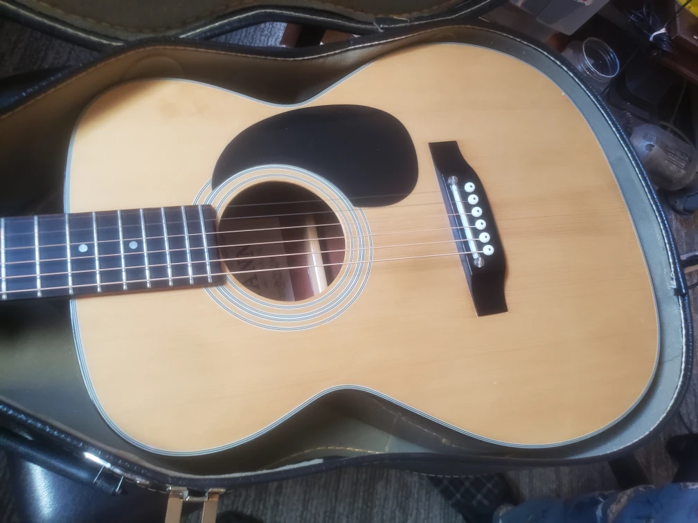 F220 Mann Acoustic Guitar W/ Hardcase Folk SZ - photo 2