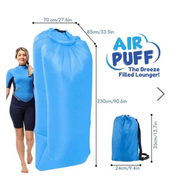 Air Puff:  Lounger Portable Inflatable Sofa - photo 2