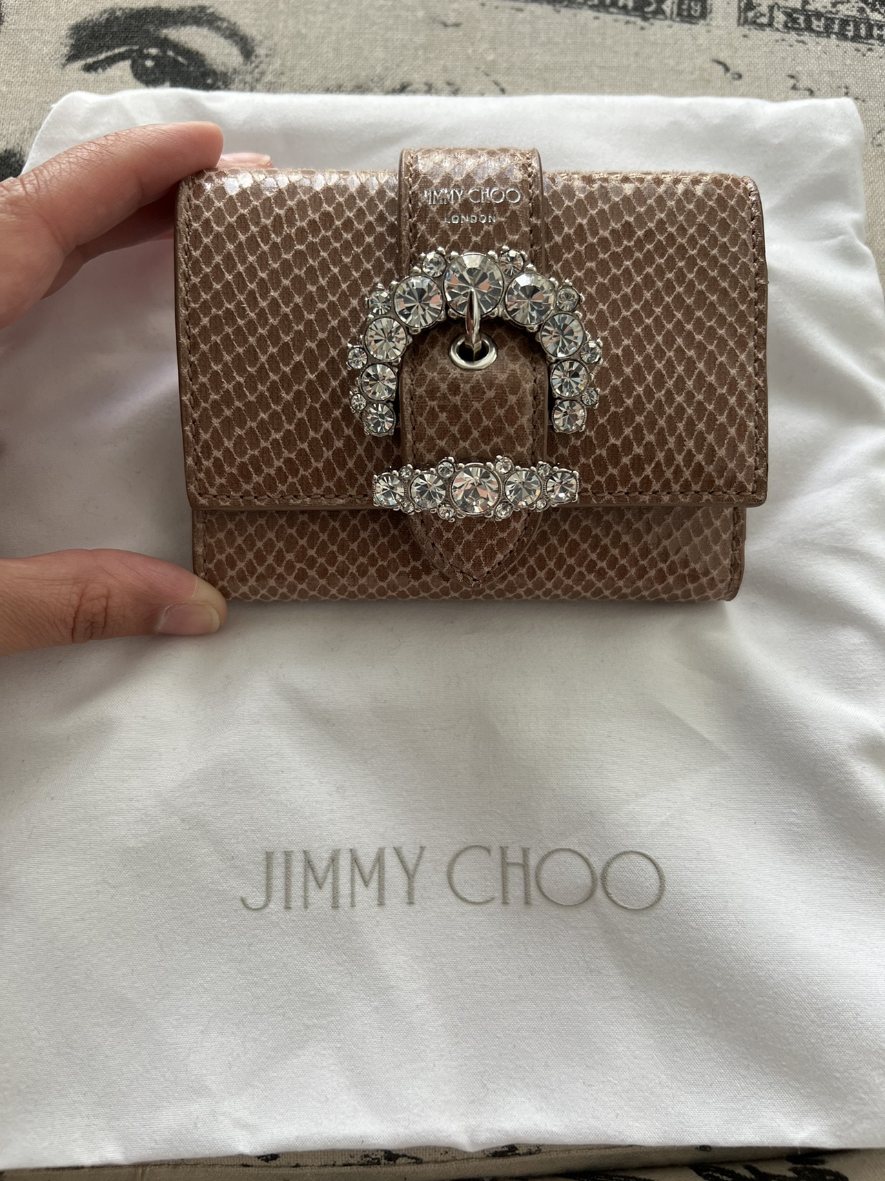 Authentic Jimmy Choo Swarovski Wallet thumbnail