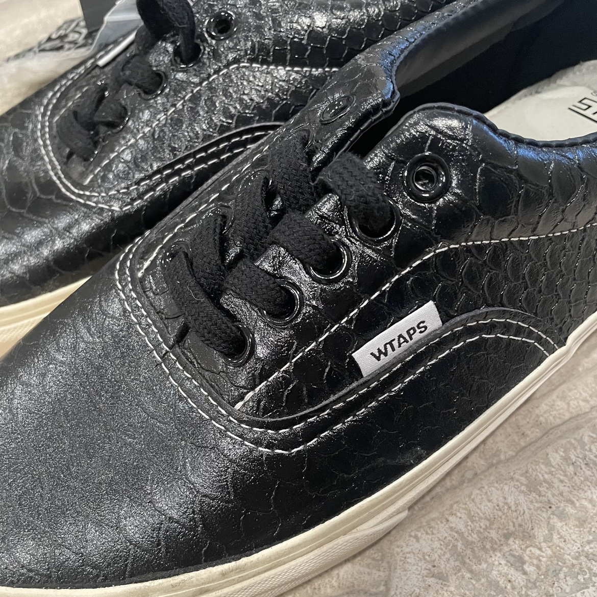 🧡 Vans Unique Black Sneakers Mens size 9 - photo 4