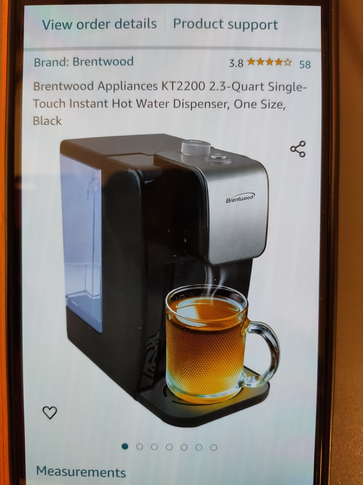 2.3Quart Single touch instant hot water dispenser