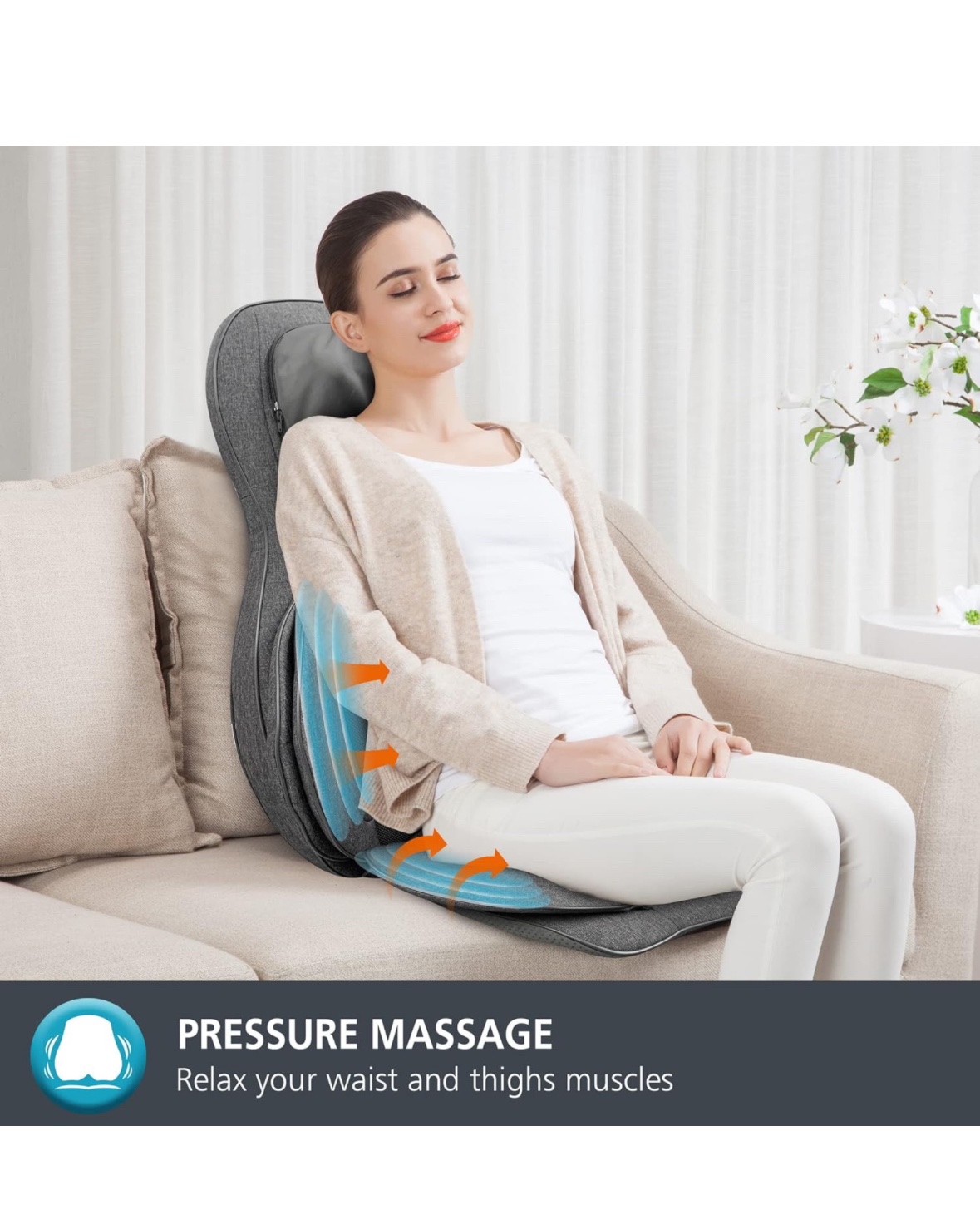 Neck and Back Massager with Heat. - photo 4