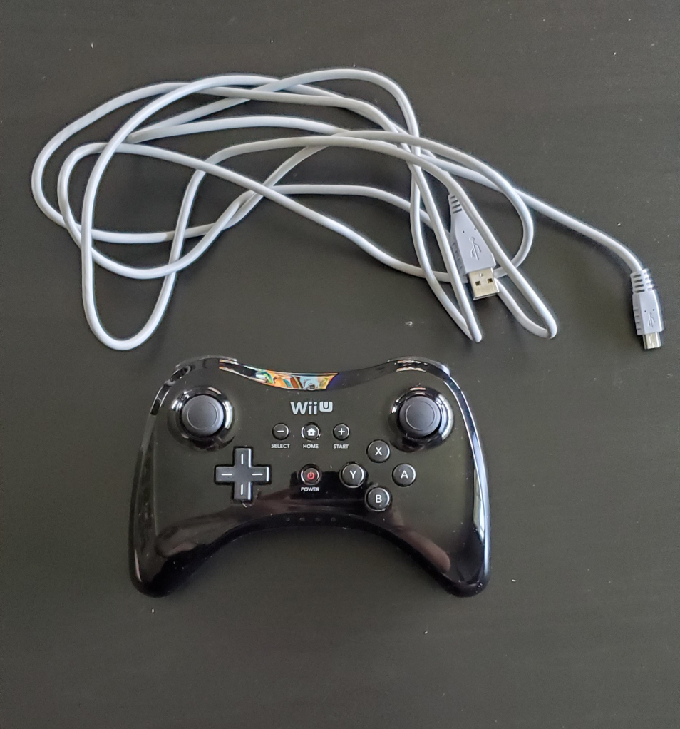 black Wii U Pro Controller thumbnail