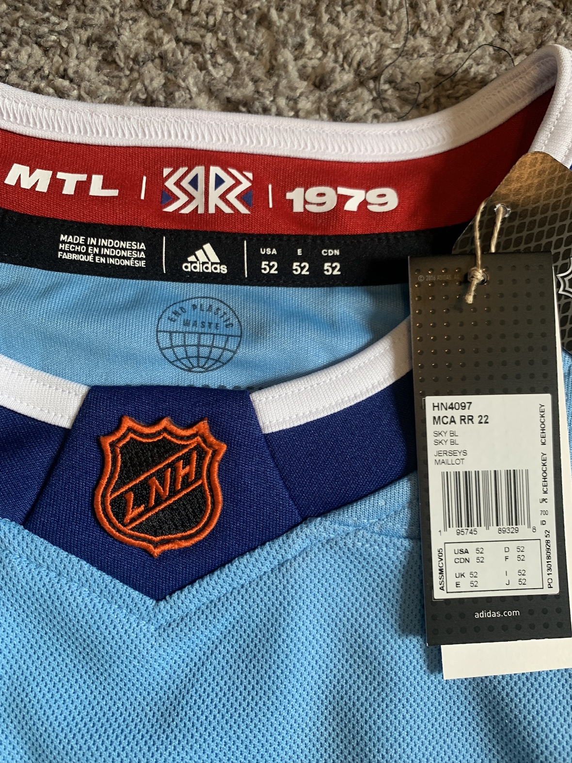 Hockey authentic jersey men XL
