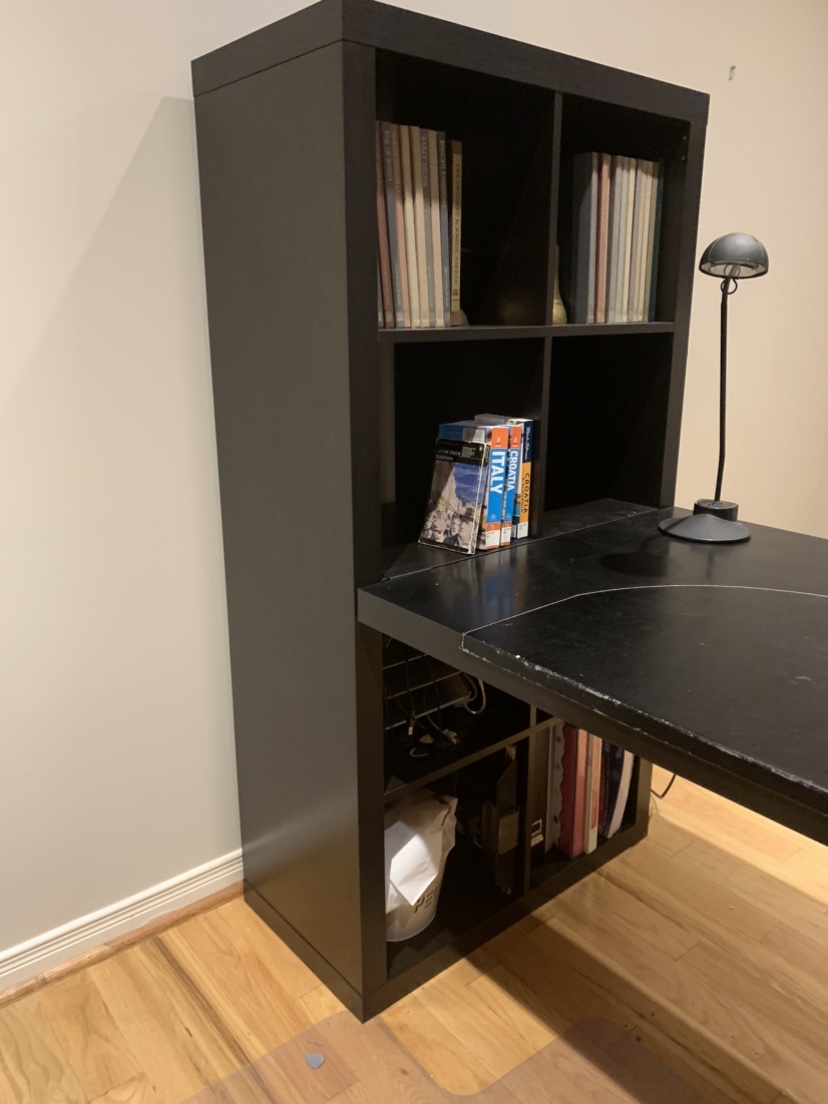 Ikea Kallax 6 + Desk black thumbnail