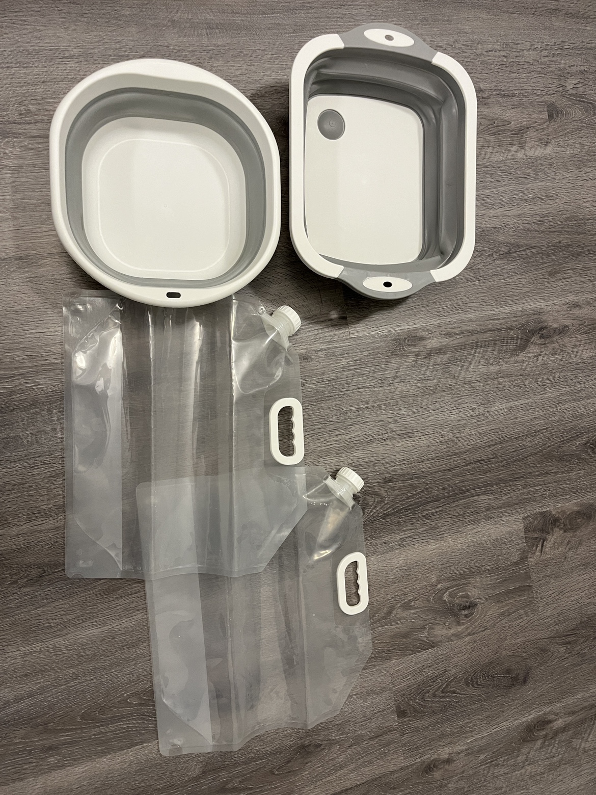 (Camping) silicone water dishwashing basin 5L water pouch thumbnail