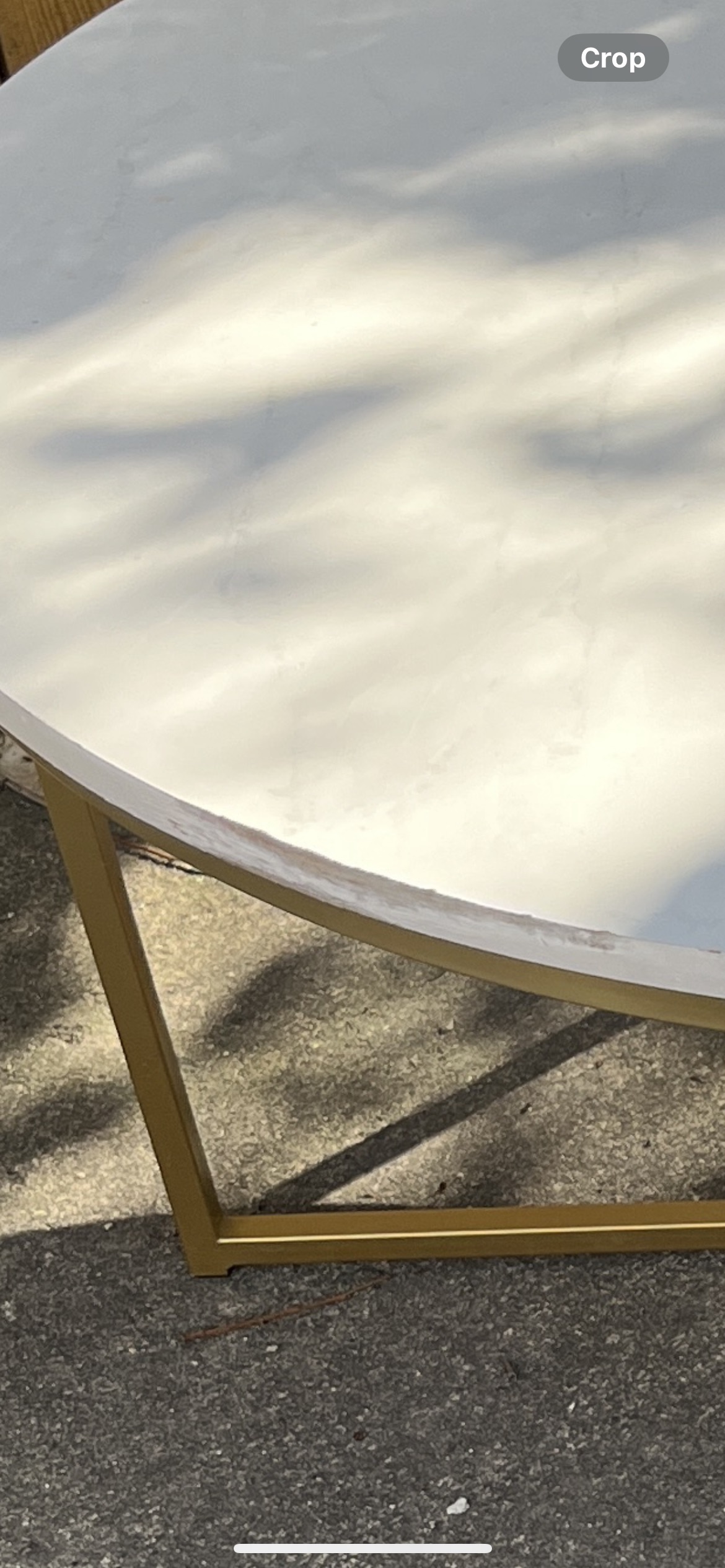Faux Marble Top Round Coffee Table - photo 4