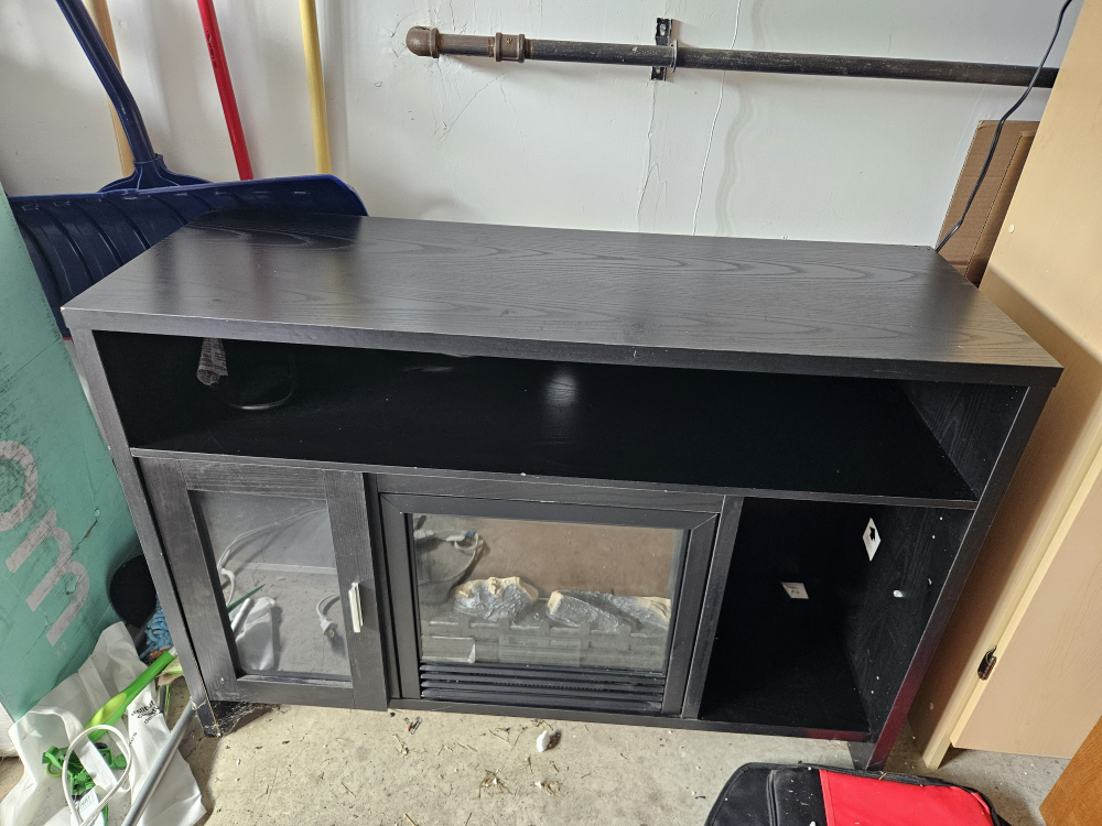 TV cabinet with built in fireplace - photo 2