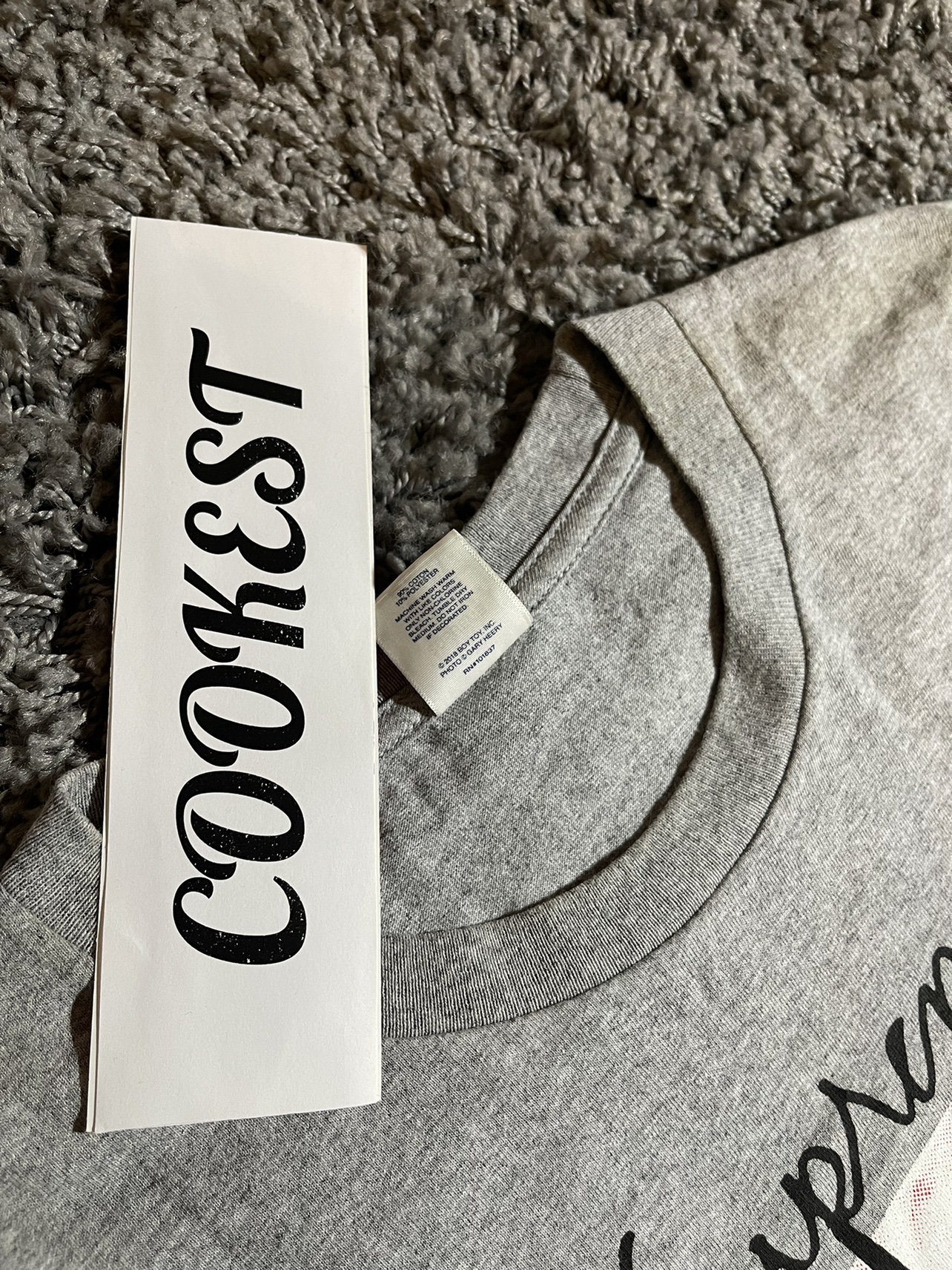 2018FW Supreme Madonna Tee T-Shirt Heather Grey image indicator(7)