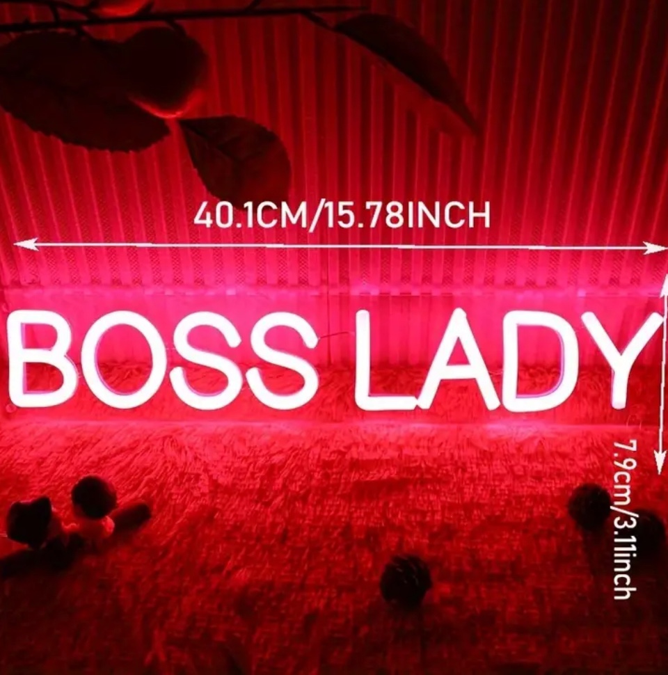 Neon “Boss Lady” Sign image indicator(3)
