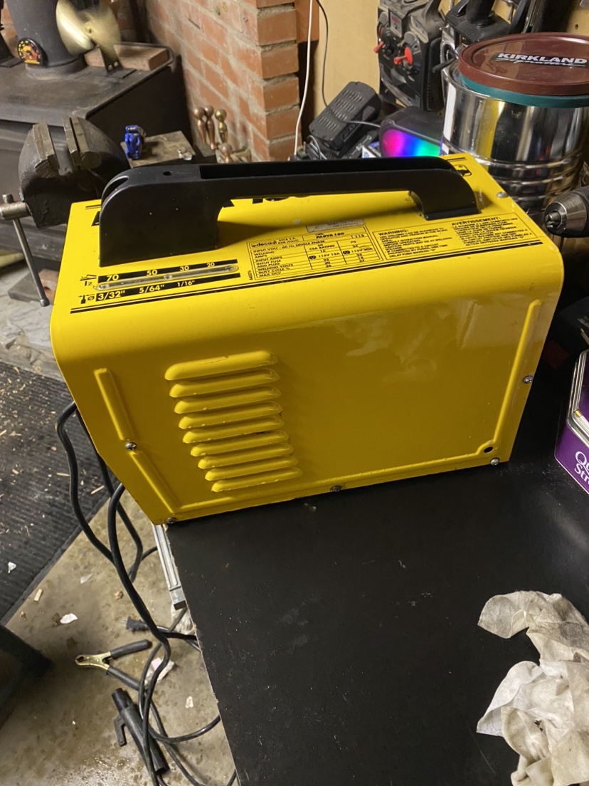 Lincoln mig welder/ larva 180 arc welder/ cart - photo 4
