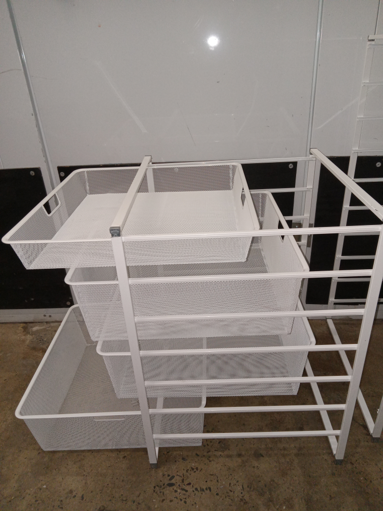 elfa white med wide storage ($185 msrp) - photo 2