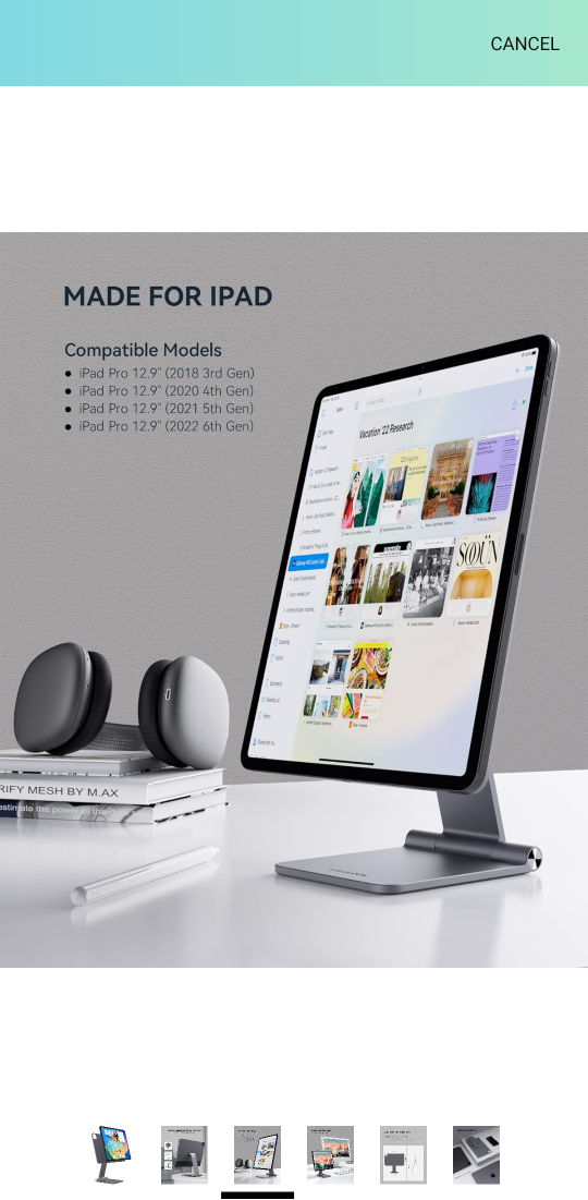 LULULOOK iPad Stand Magnetic Premium Foldable stand thumbnail